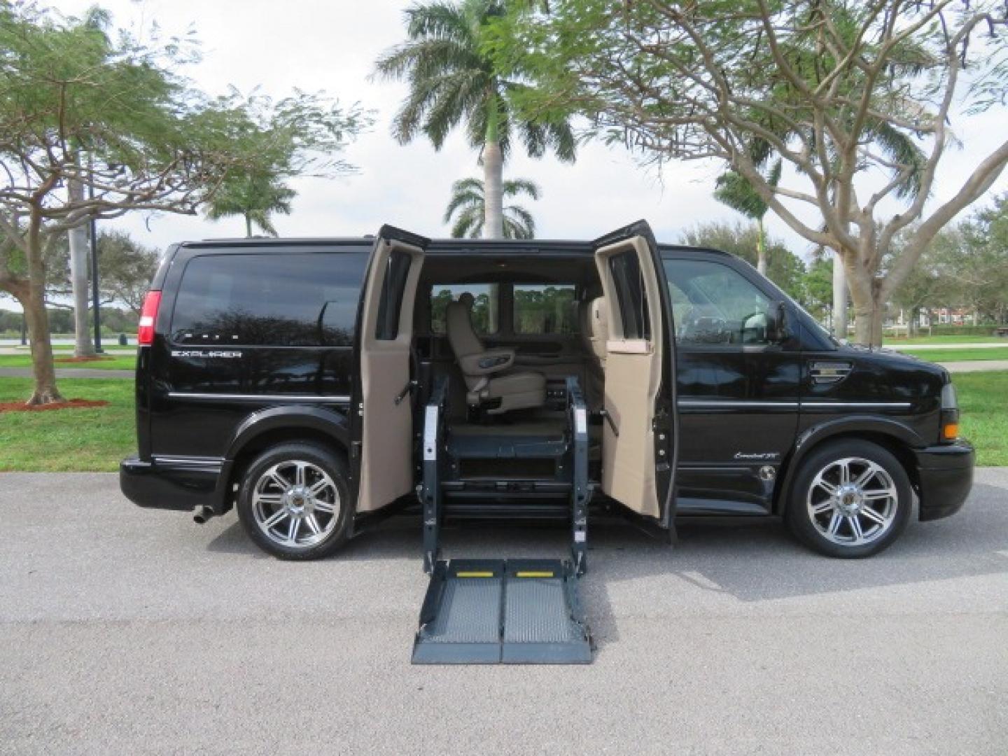 2017 Black /Tan and Brown 2 Tone Chevrolet Express (1GCWGAFG8H1) , located at 4301 Oak Circle #19, Boca Raton, FL, 33431, (954) 561-2499, 26.388861, -80.084038 - You are looking at a Gorgeous 2017 Chevy Express 2500 Explorer Handicap Wheelchair Conversion Van Fully Loaded With: 96K Original Miles, Power Side Entry Doors, VMI Side Entry Wheelchair Lift, 6 Way B and D Transfer Seat, Two Tone Leather Interior, Heated Front Seats, Front Sunroof, Rear Power Foldi - Photo#43